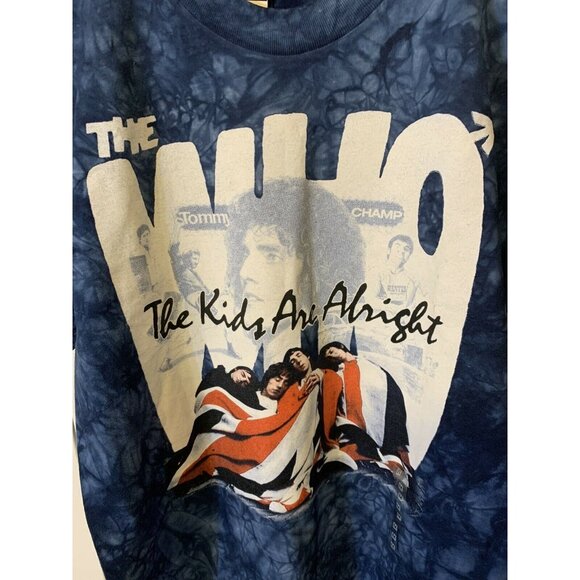 The Who - “The Kids Are Alright” Blue Shirt Mens Sz M Liquid Blue Dead stock Nwt - Picture 5 of 7